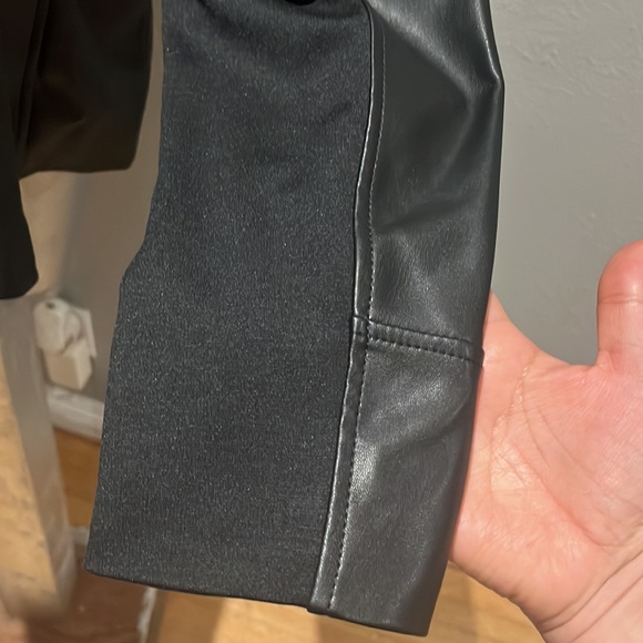 Jason Wu faux fur Collar biker jacket - Picture 8 of 11